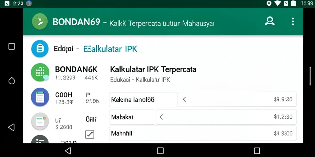 Antarmuka BONDAN69 yang sederhana dan mudah digunakan.