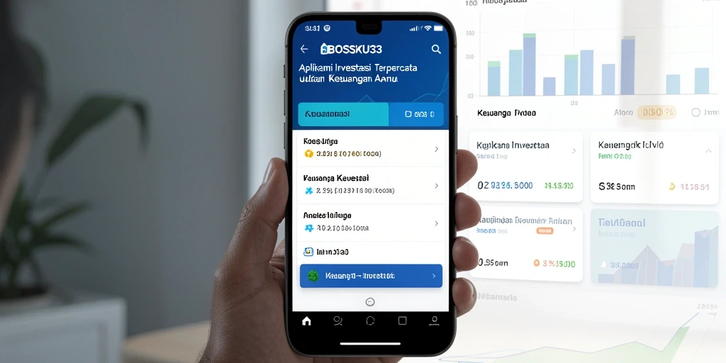 Antarmuka utama BOSKU33 menampilkan grafik investasi yang informatif.