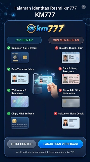 Tampilan kanal resmi km777
